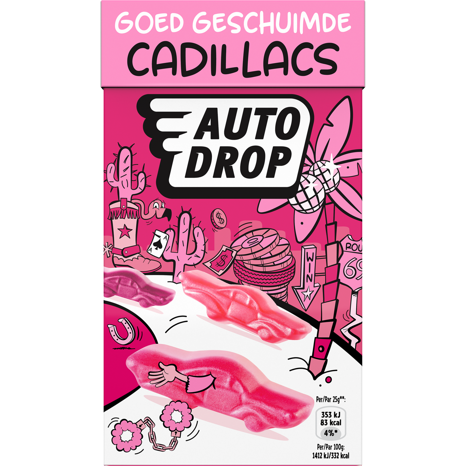 Autodrop Goed geschuimde cadillacs