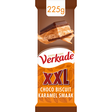 Verkade XXL choco biscuit karamelsmaakvulling