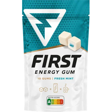 First Energy Gum Blue mint met cafeïne