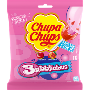 Chupa Chups Bubblicious gum lollipop