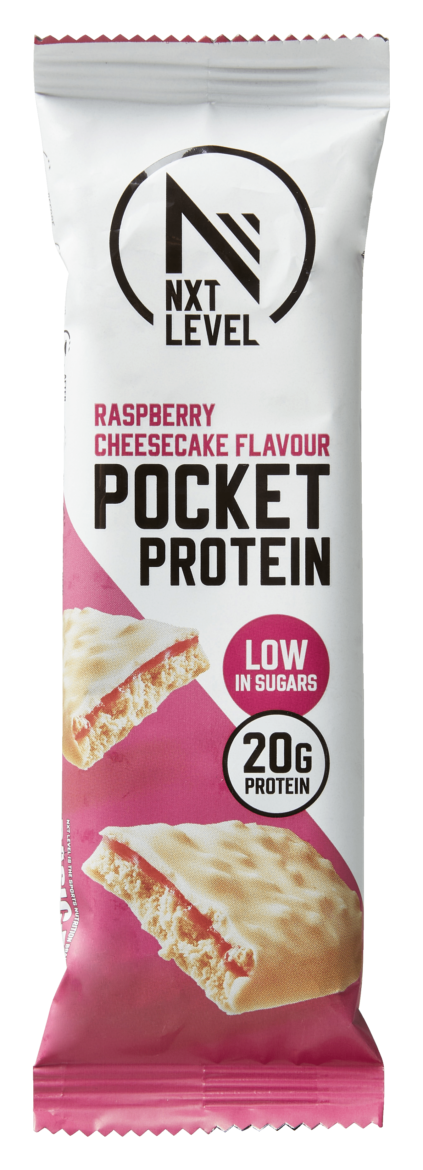 NXT Level Pocket protein raspberry cheesecake