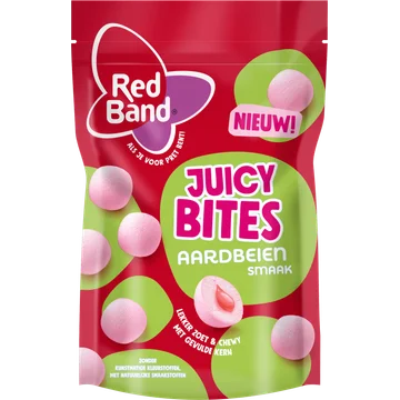 Red Band Juicy bites aardbeiensmaak