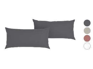 LIVARNO home 2 Mousseline kussenslopen 80 x 40 cm