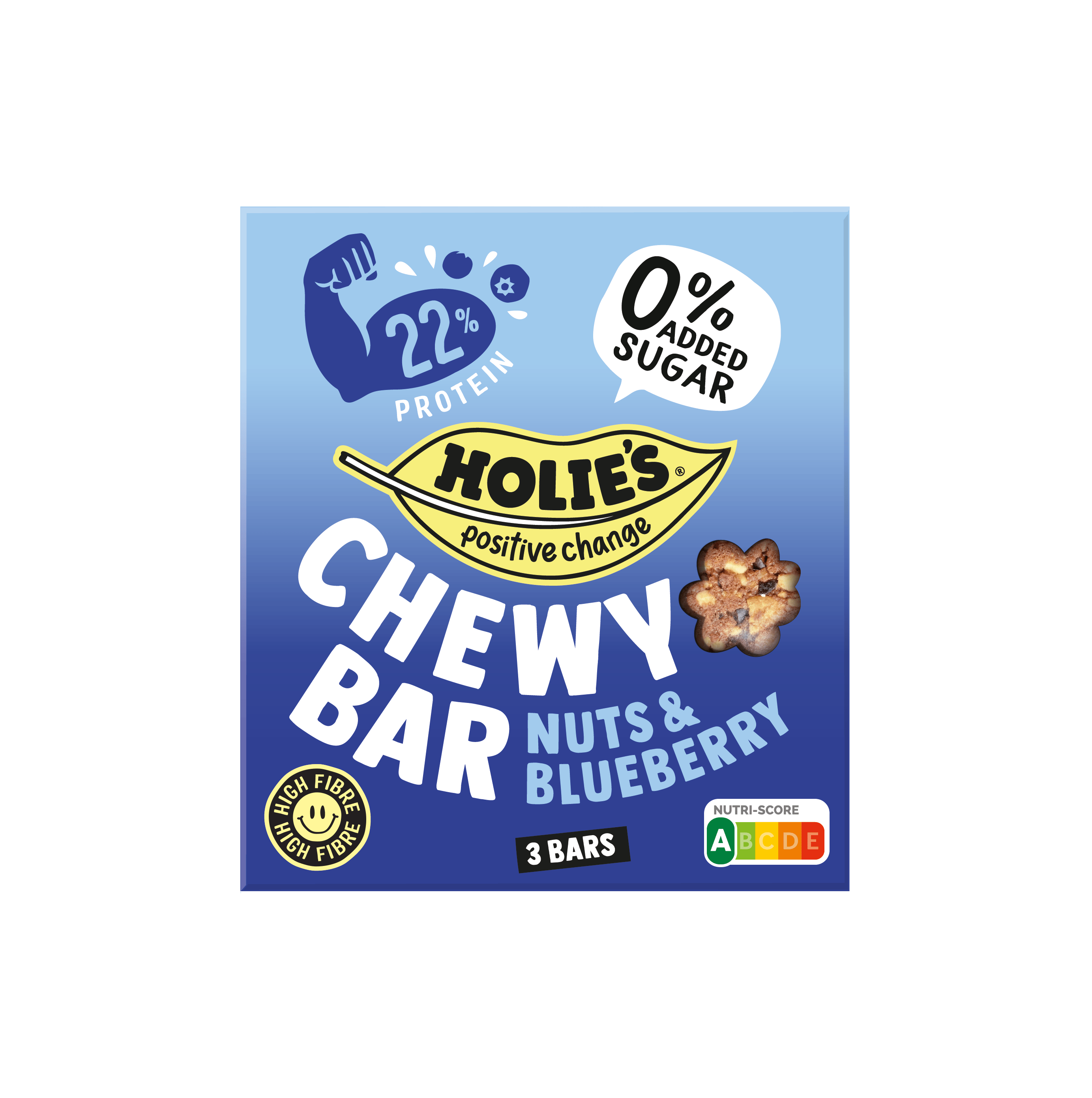 Holie's Chewy bar nuts & blueberry