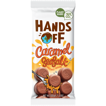 Hands Off Caramel seasalt hazelnut praline