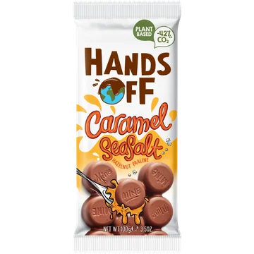 Hands Off Caramel seasalt hazelnut praline