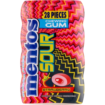Mentos Gum Sour strawberry