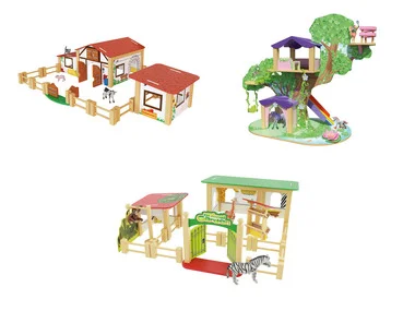 Playtive Houten boerderij/dierentuin/boomhut