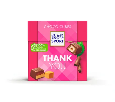 Ritter Sport Choco cubes thank you