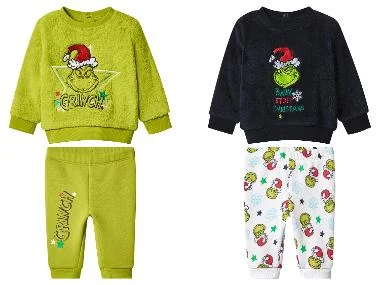 Pluche baby kerstset 2-delig The Grinch