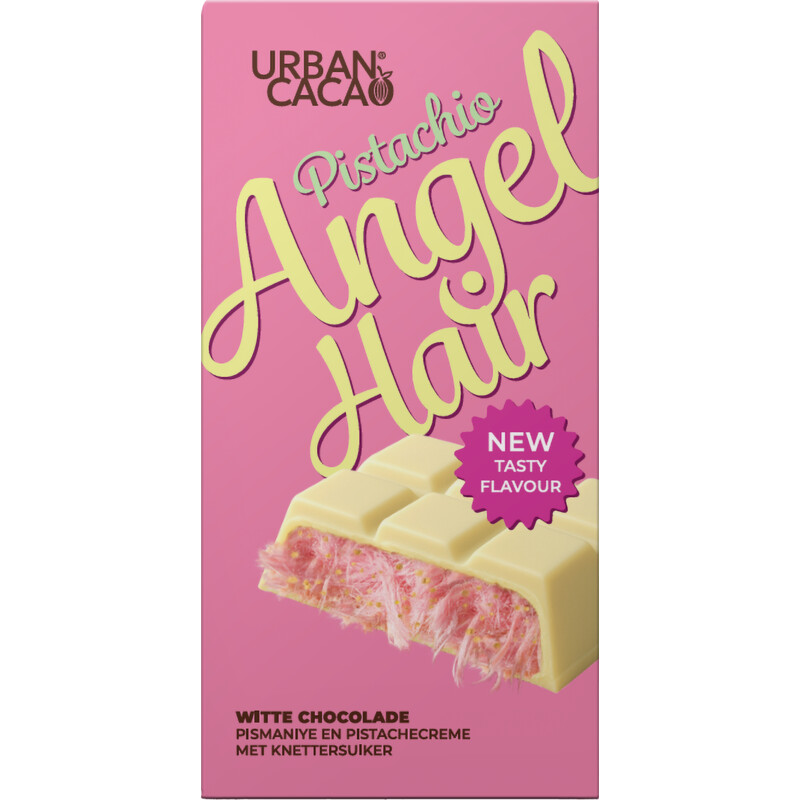 Urban Cacao Angelhair knettersuiker witte chocolade