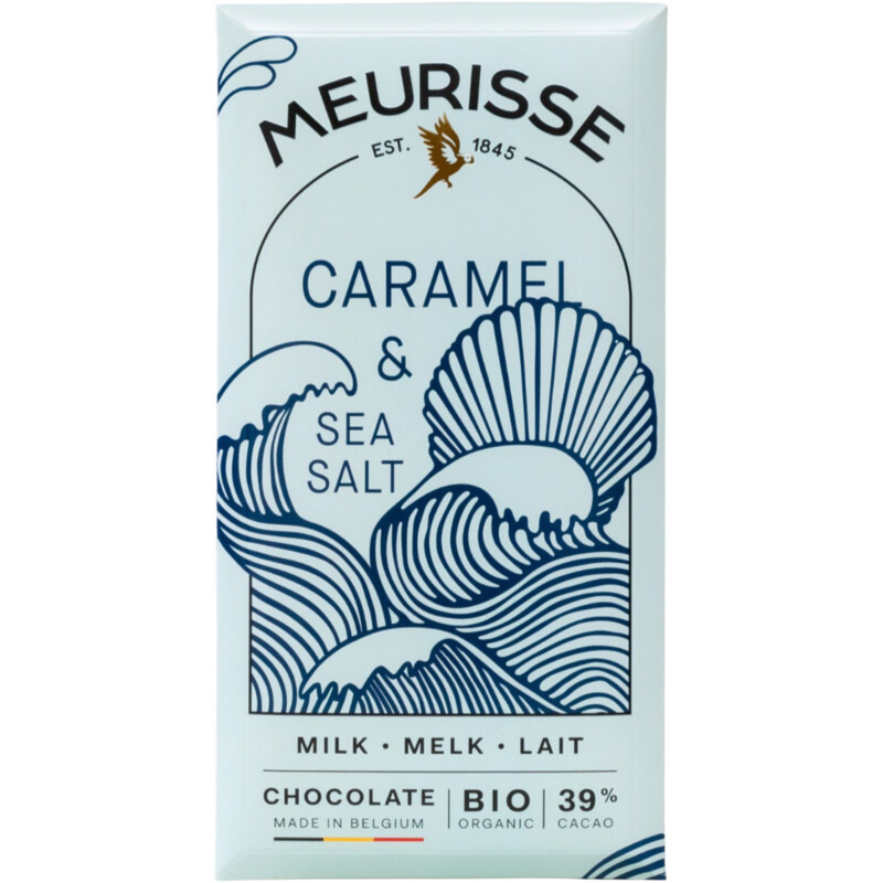 Meurisse Milk chocolate with caramel & sea salt