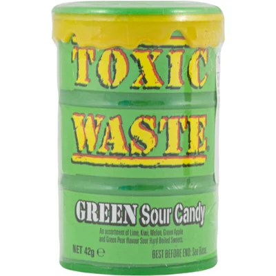 Toxic Waste Green sour candy