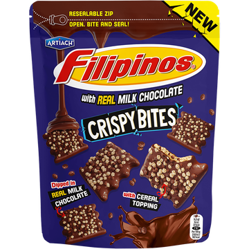 Artiach Filipinos crispy bites melk chocolade