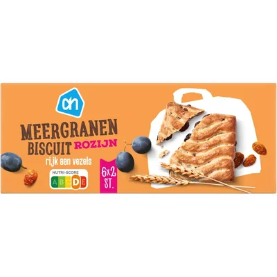 AH Meergranenbiscuit rozijn