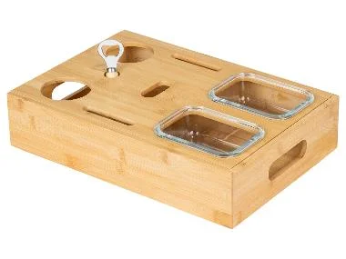 Wenko Snackplank met glazen bakjes