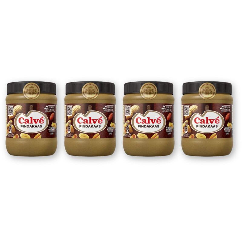 Calvé Pindakaas pot 4-pack