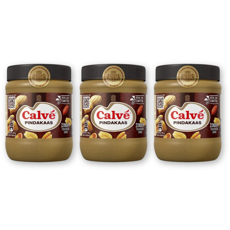 Calvé Pindakaas pot 3-pack
