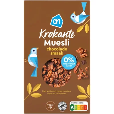 AH Krokante muesli chocolade 0% suiker