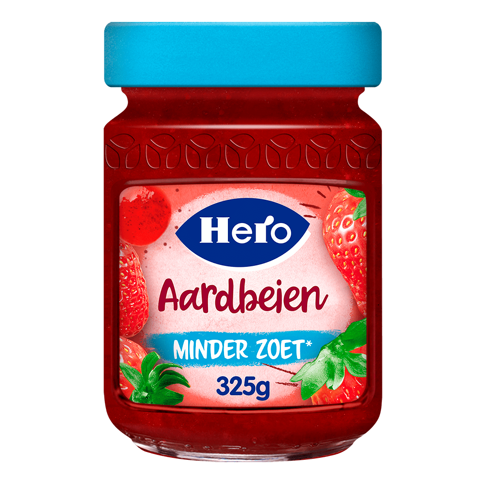 Hero Jam minder zoet aardbeien