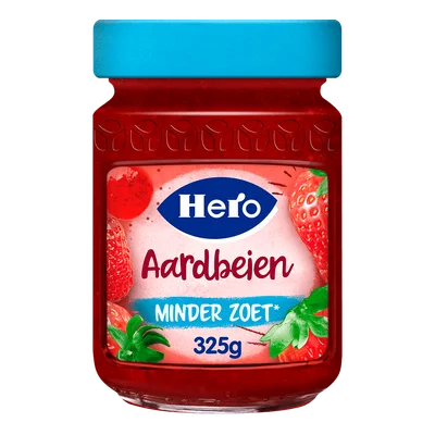 Hero Jam minder zoet aardbeien