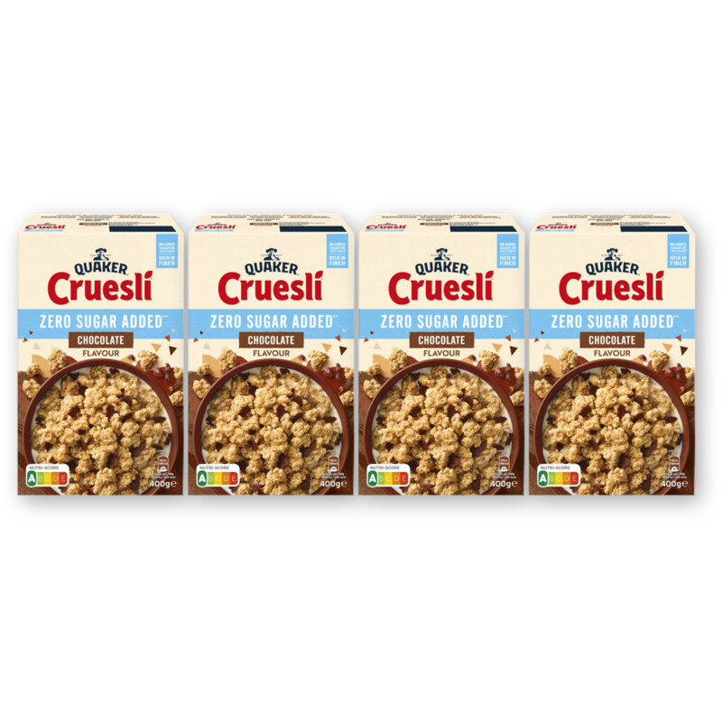 Quaker Cruesli chocolate value pack 4-pack