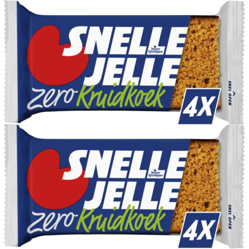 Snelle Jelle Zero kruidkoek 8-pack