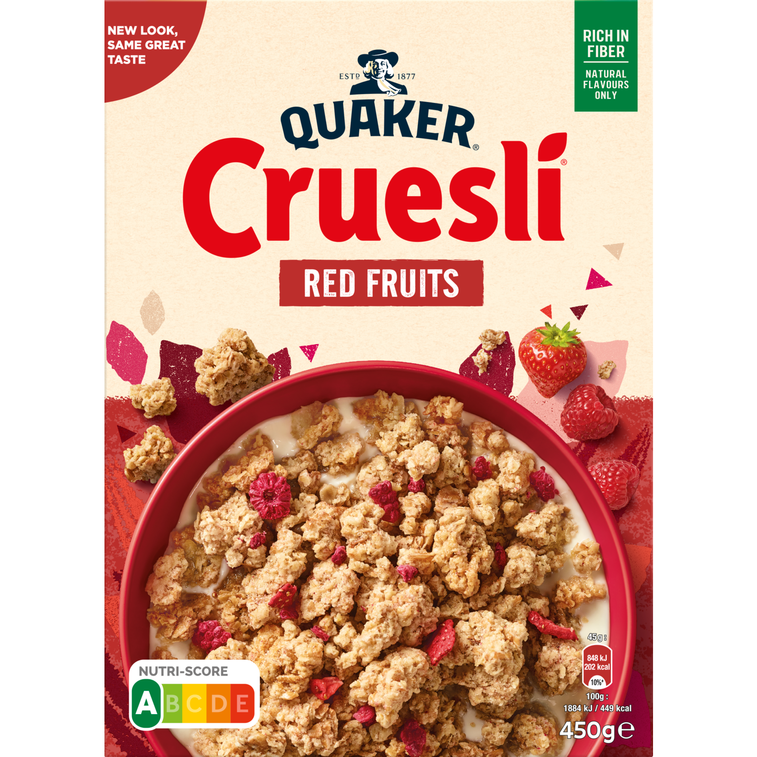 Quaker Cruesli rood fruit