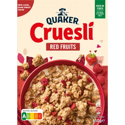 Quaker Cruesli rood fruit
