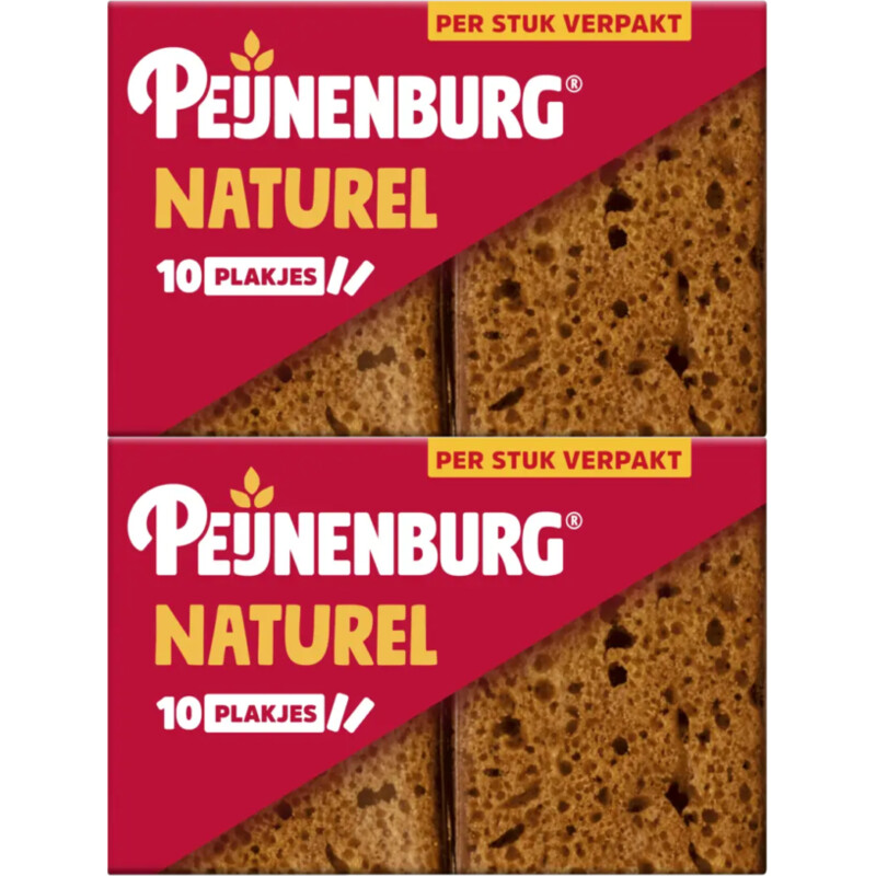 Peijnenburg Ontbijtkoek naturel 20-pack