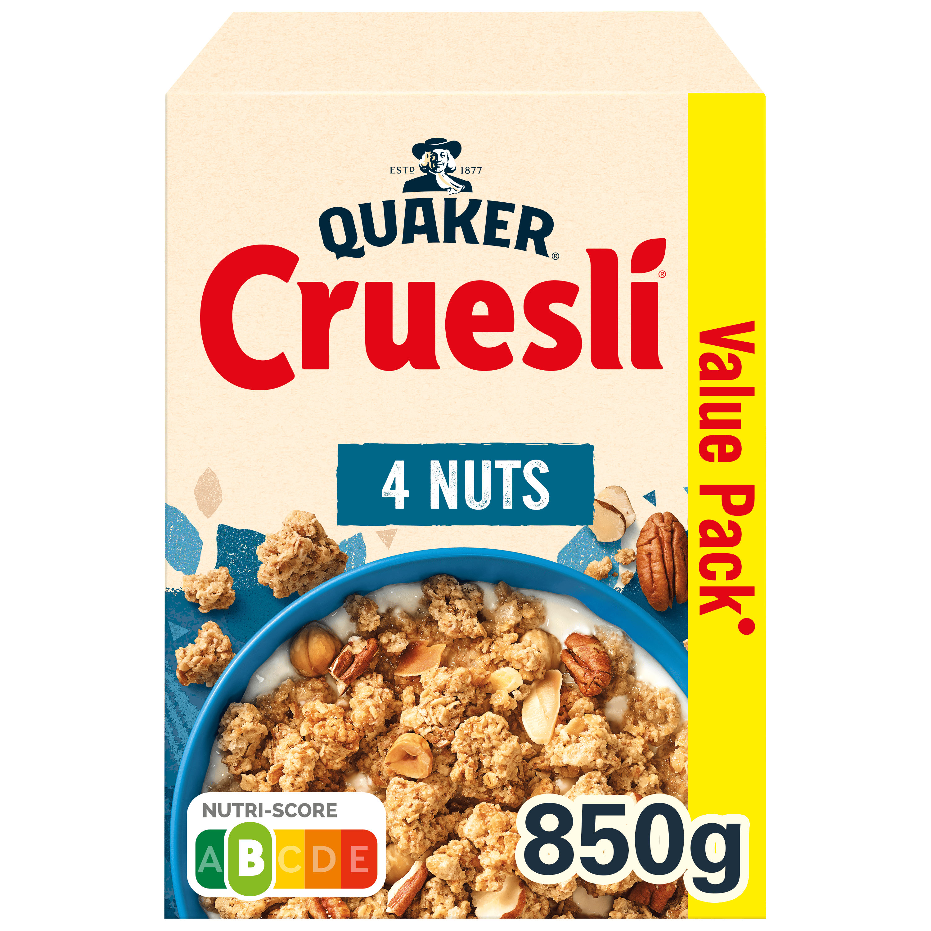 Quaker Cruesli 4 nuts value pack