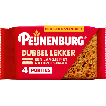Peijnenburg Ontbijtkoek dubbel lekker 4-pack