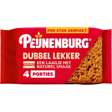 Peijnenburg Ontbijtkoek dubbel lekker 4-pack