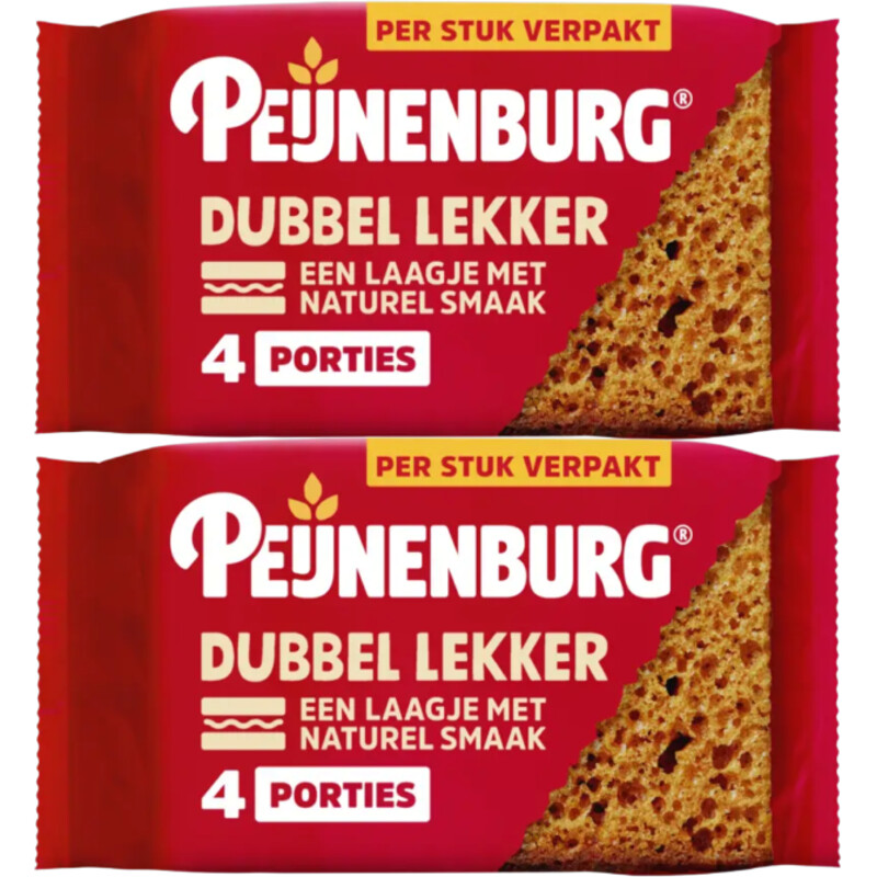 Peijnenburg Ontbijtkoek dubbel lekker 8-pack