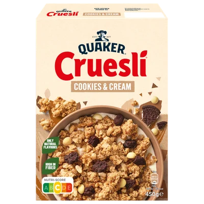 Quaker Cruesli cookies & cream