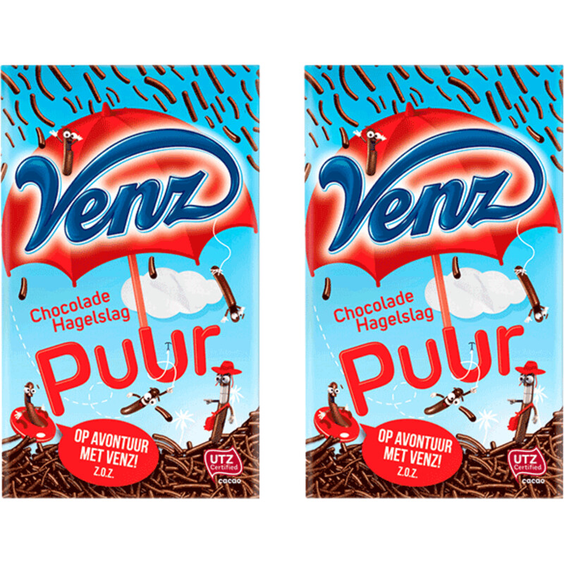 Venz Hagelslag puur 2-pack