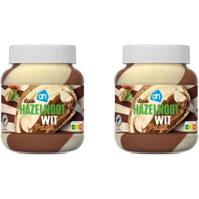 AH Duopasta hazelnoot wit 2-pack