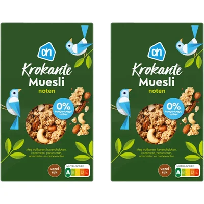 AH Krokante muesli noten 2-pack