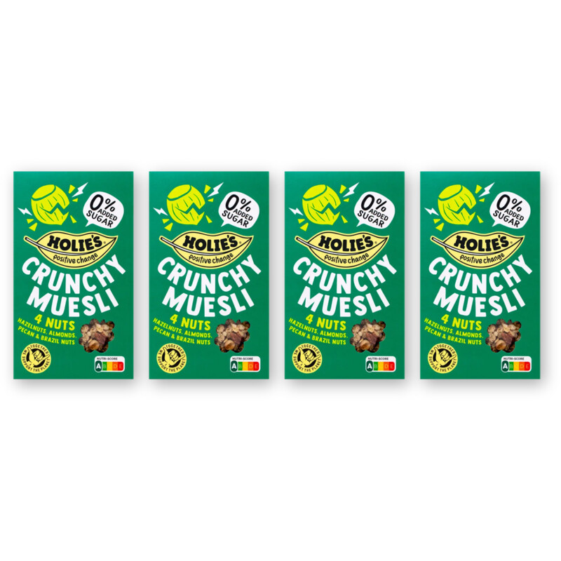 Holie's Crunchy muesli 4 nuts 4-pack