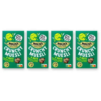 Holie's Crunchy muesli 4 nuts 4-pack