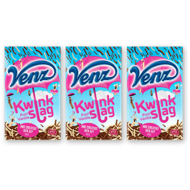 Venz Kwinkslag puur vanille 3-pack
