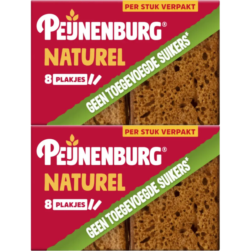 Peijnenburg Ontbijtkoek naturel 16-pack