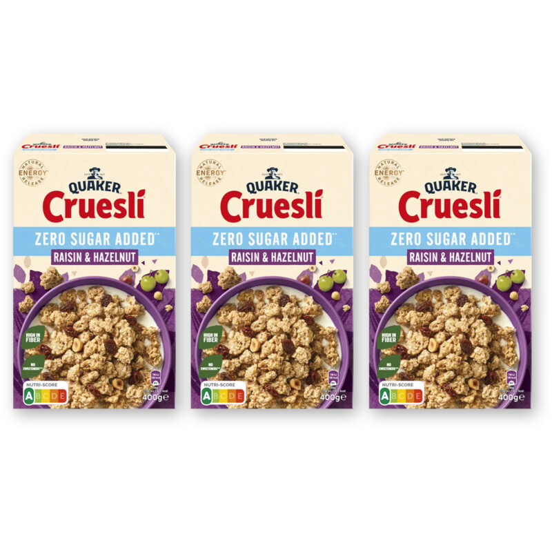 Quaker Raisin hazelnut zsa 3-pack