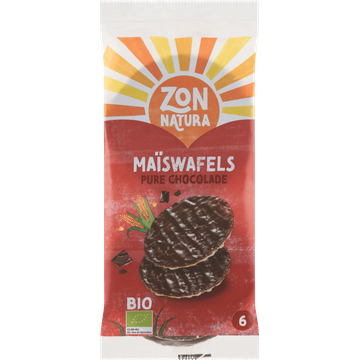 Zonnatura Maiswafel chocolade puur