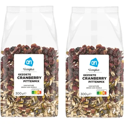 AH gezoete cranberry pittenmix 2-pack