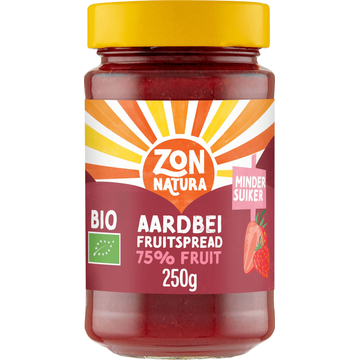 Zonnatura Aardbei fruitspread 75% fruit