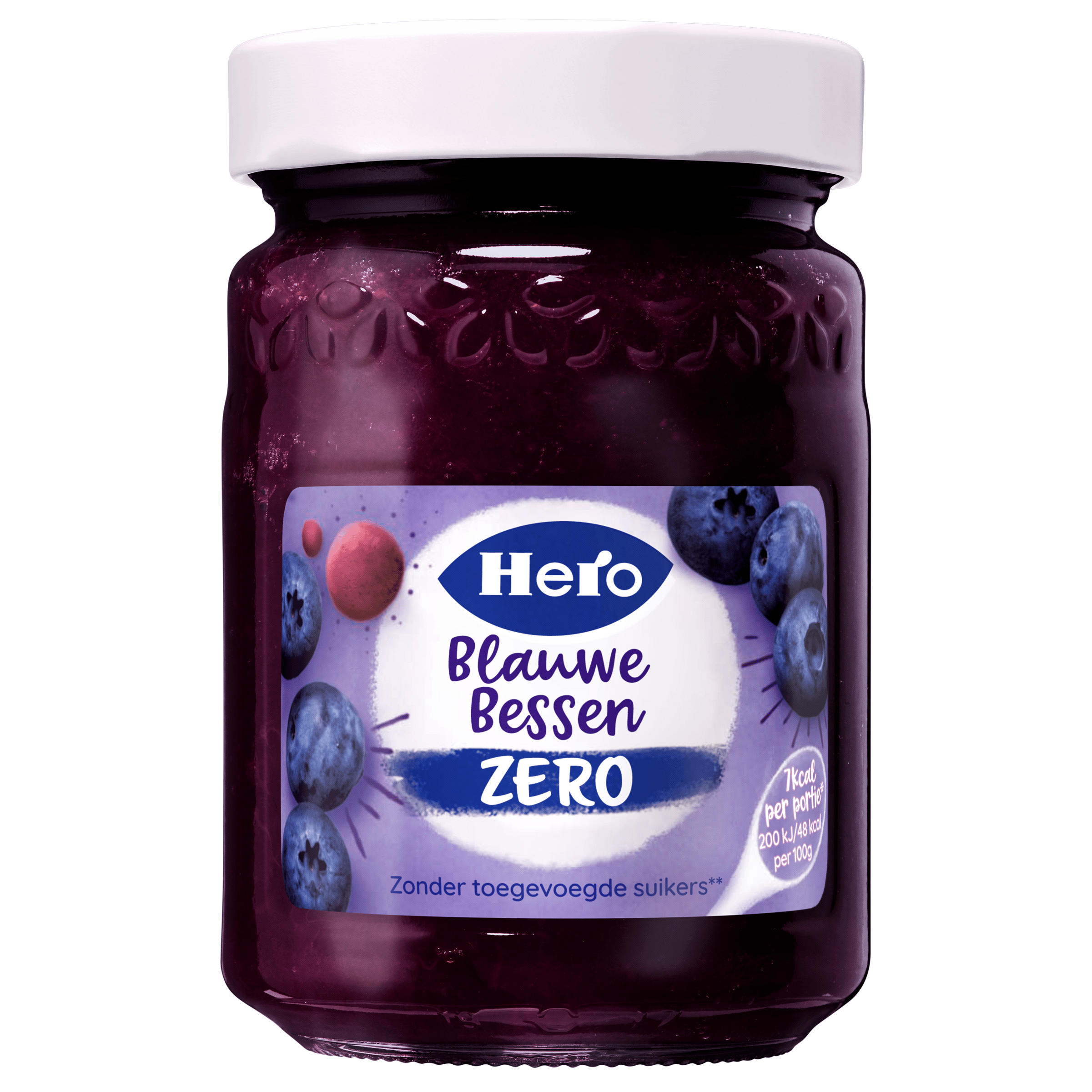 Hero Jam zero blauwe bessen