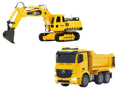 JAMARA Bestuurbare graafmachine of kiepwagen