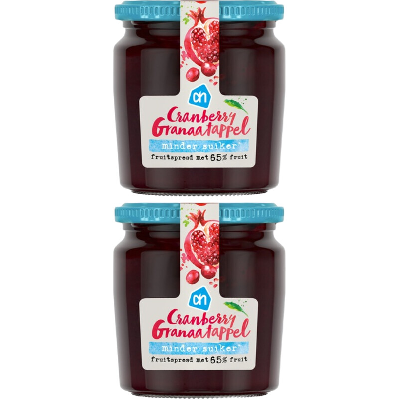 AH Cranberry granaatappel fruitspread 2pack
