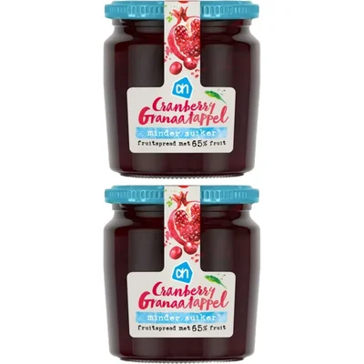 AH Cranberry granaatappel fruitspread 2pack